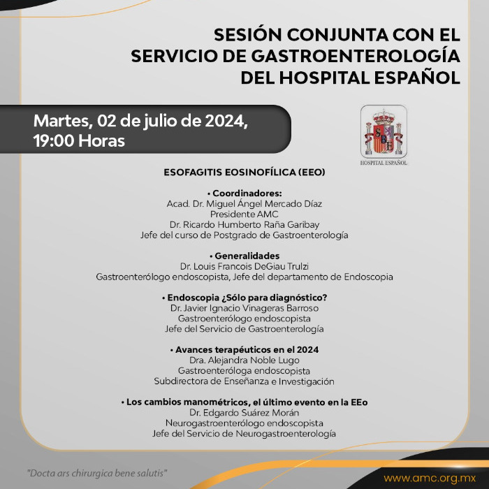Sesión Conjunta con el Servicio de Gastroenterología del Hospital Español