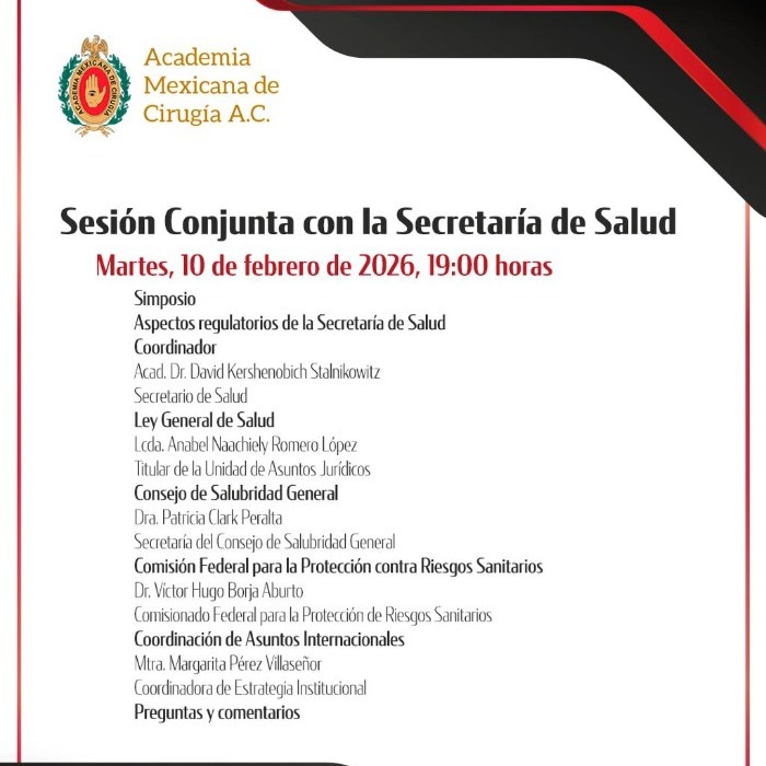Sesión Conjunta con la Secretaría de Salud