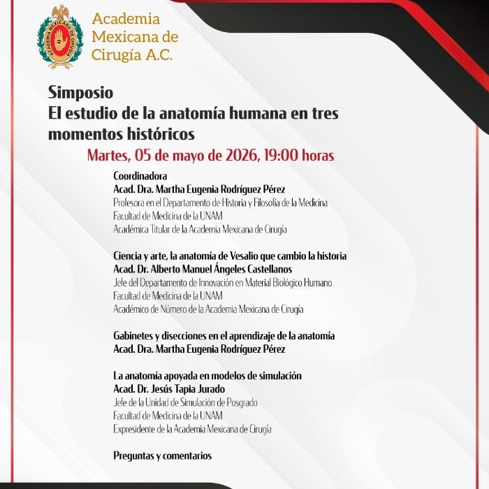 Simposio: El estudio de la anatomía humana en tres momentos