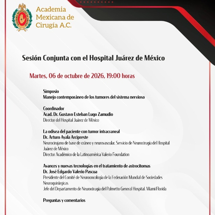 Sesión Conjunta con el Hospital Juárez de México
